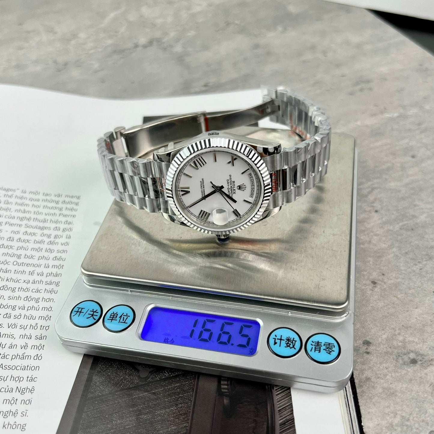 Rolex Day Date 40mm 228238  President Bianco Roman Best 1:1 Edizione GM Fabbrica V2