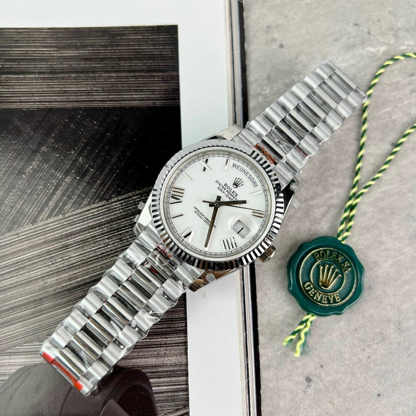 Rolex Day Date 40mm 228238  President Bianco Roman Best 1:1 Edizione GM Fabbrica V2