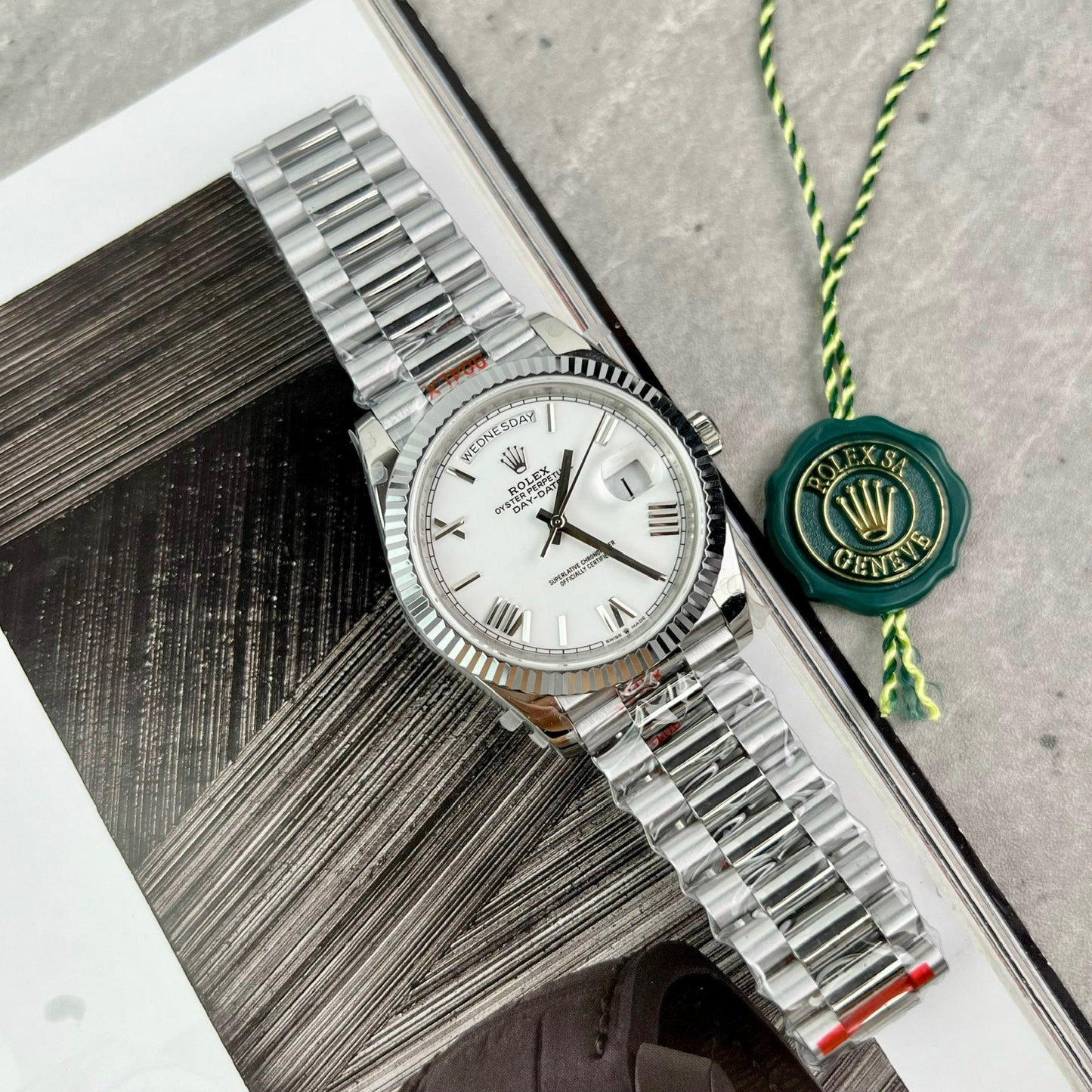 Rolex Day Date 40mm 228238  President Bianco Roman Best 1:1 Edizione GM Fabbrica V2