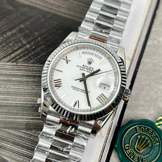 Rolex Day Date 40mm 228238  President Bianco Roman Best 1:1 Edizione GM Fabbrica V2