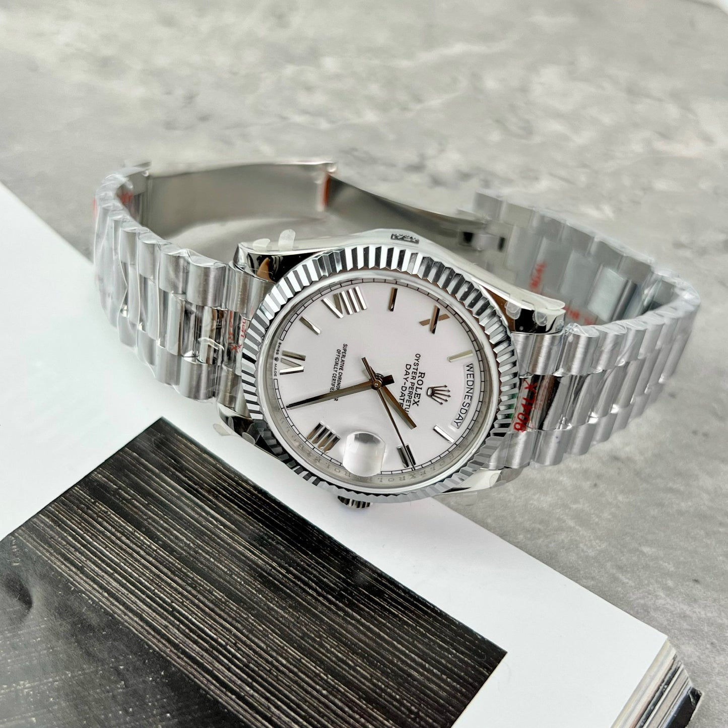 Rolex Day Date 40mm 228238  President Bianco Roman Best 1:1 Edizione GM Fabbrica V2