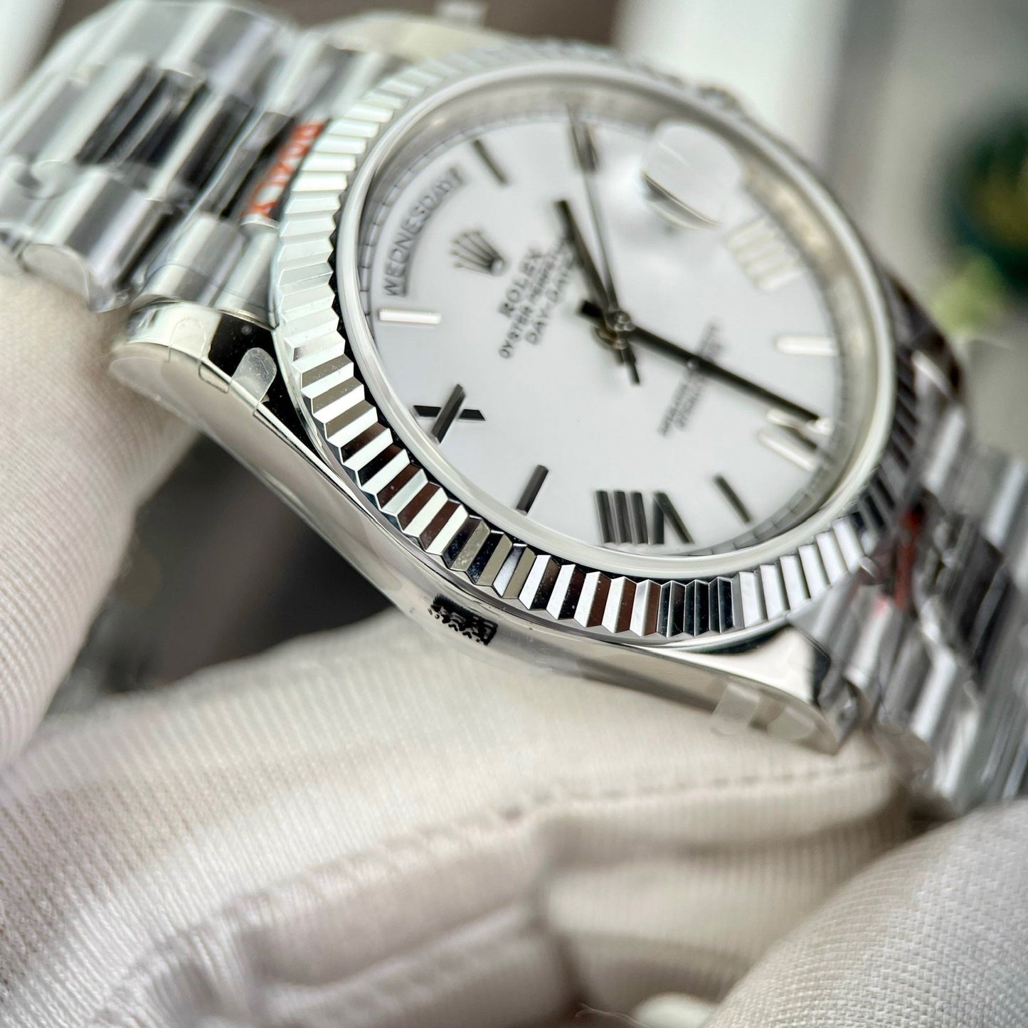 Rolex Day Date 40mm 228238  President Bianco Roman Best 1:1 Edizione GM Fabbrica V2