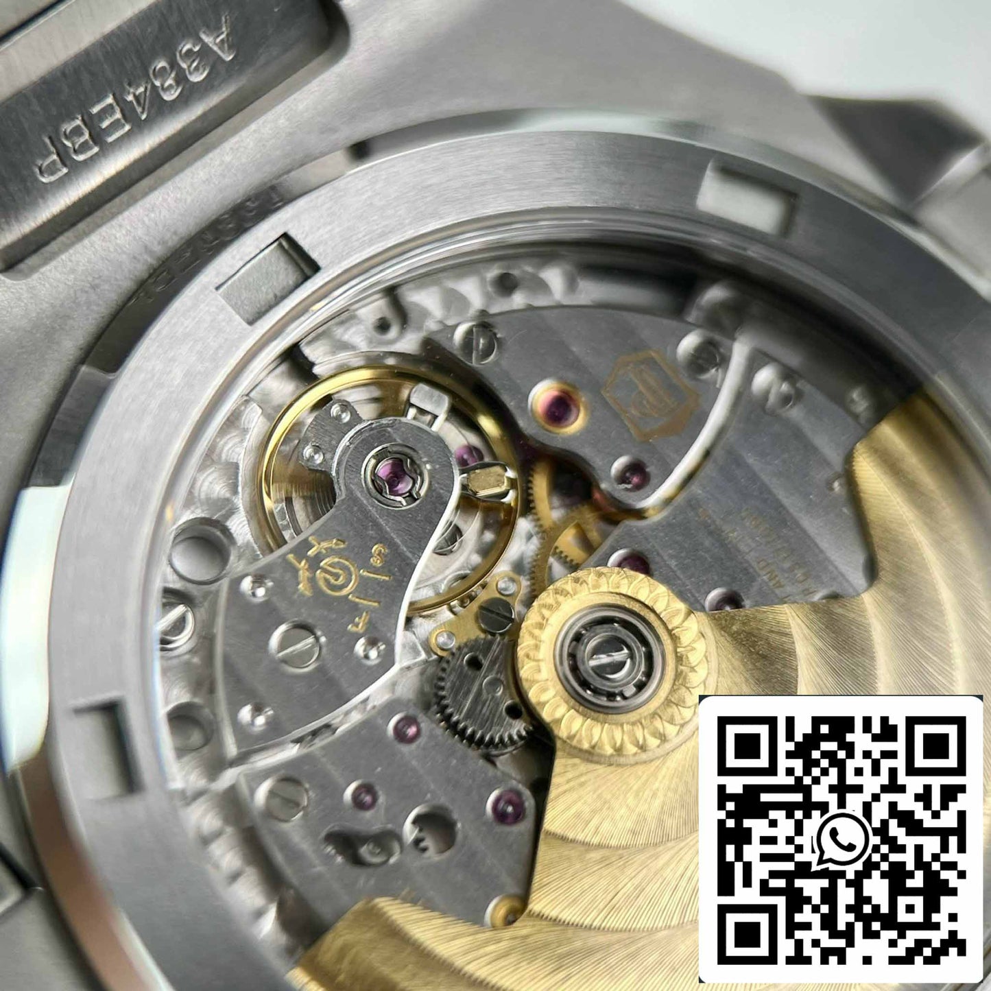 replica Patek Philippe Nautilus Jumbo 5719/1G-001 custom full Moissanite diamonds