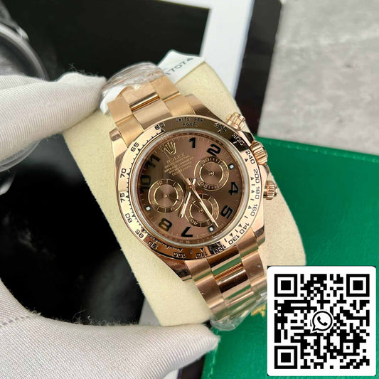 Rolex Daytona 116515 Rosa Oro Chocolate Arabic quadrante - BT Fabbrica best 1:1 Edizione