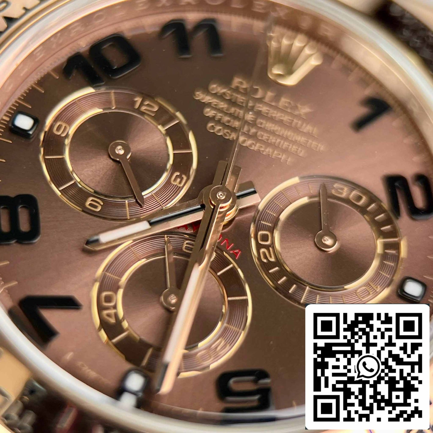 Rolex Daytona 116515 Rosa Oro Chocolate Arabic quadrante - BT Fabbrica best 1:1 Edizione