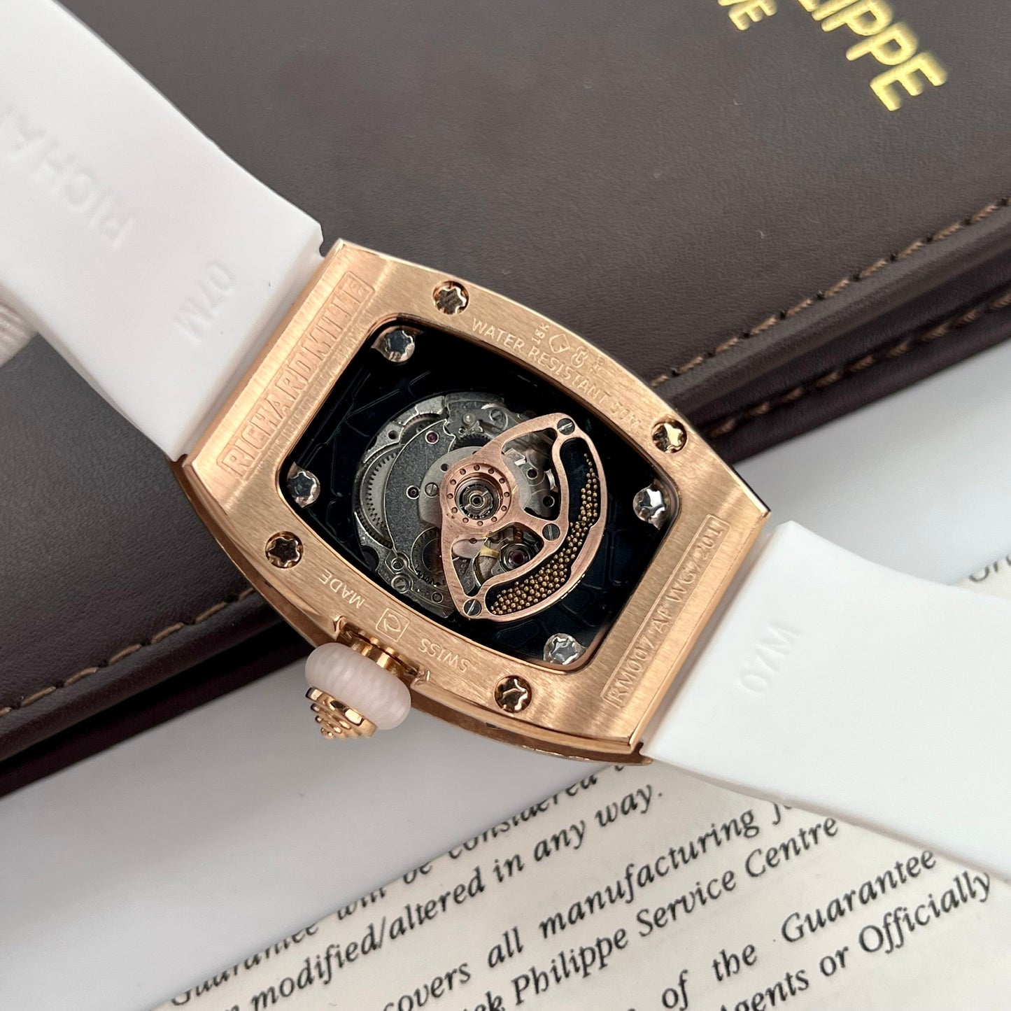 Richard Mille RM 07-01 1:1 Best Edition RM Fabbrica custom full diamonds case