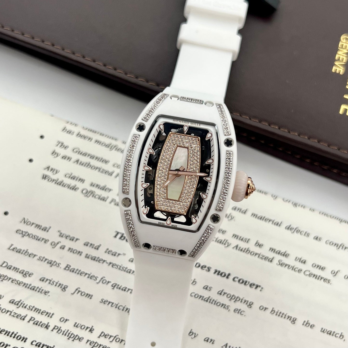 Richard Mille RM 07-01 1:1 Best Edition RM Fabbrica White Ceramic Case