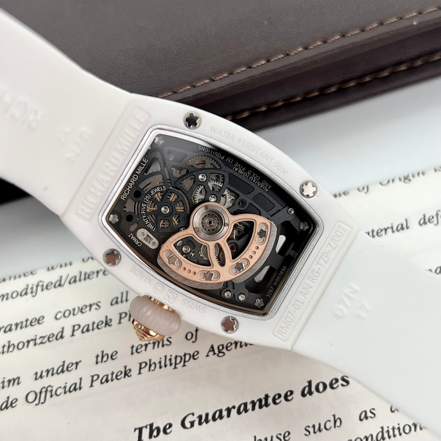 Richard Mille RM 07-01 1:1 Best Edition RM Fabbrica White Ceramic Case