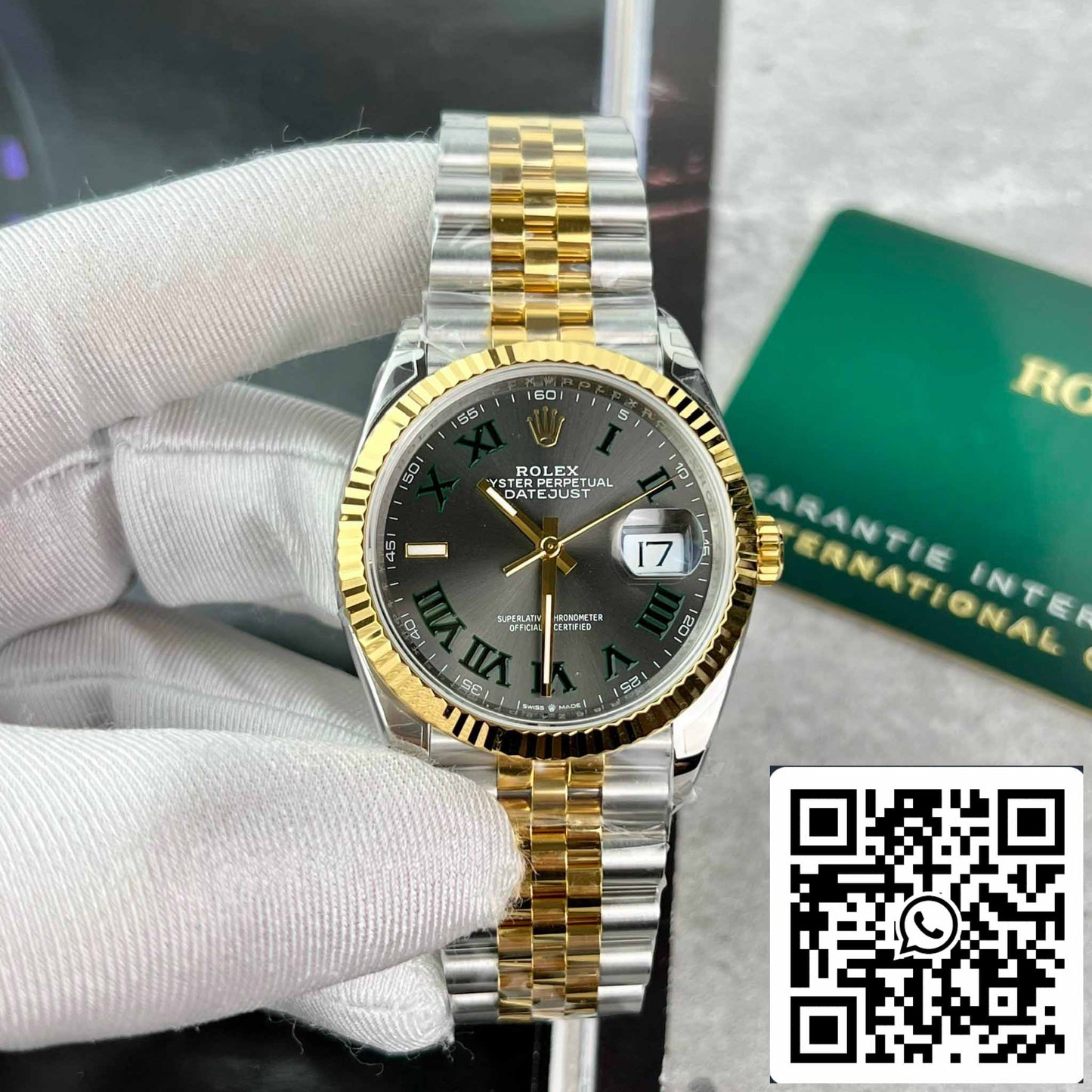 replica Rolex Datejust 36 126233 Wimbledon quadrante Best 1:1 Edizione VS Fabbrica