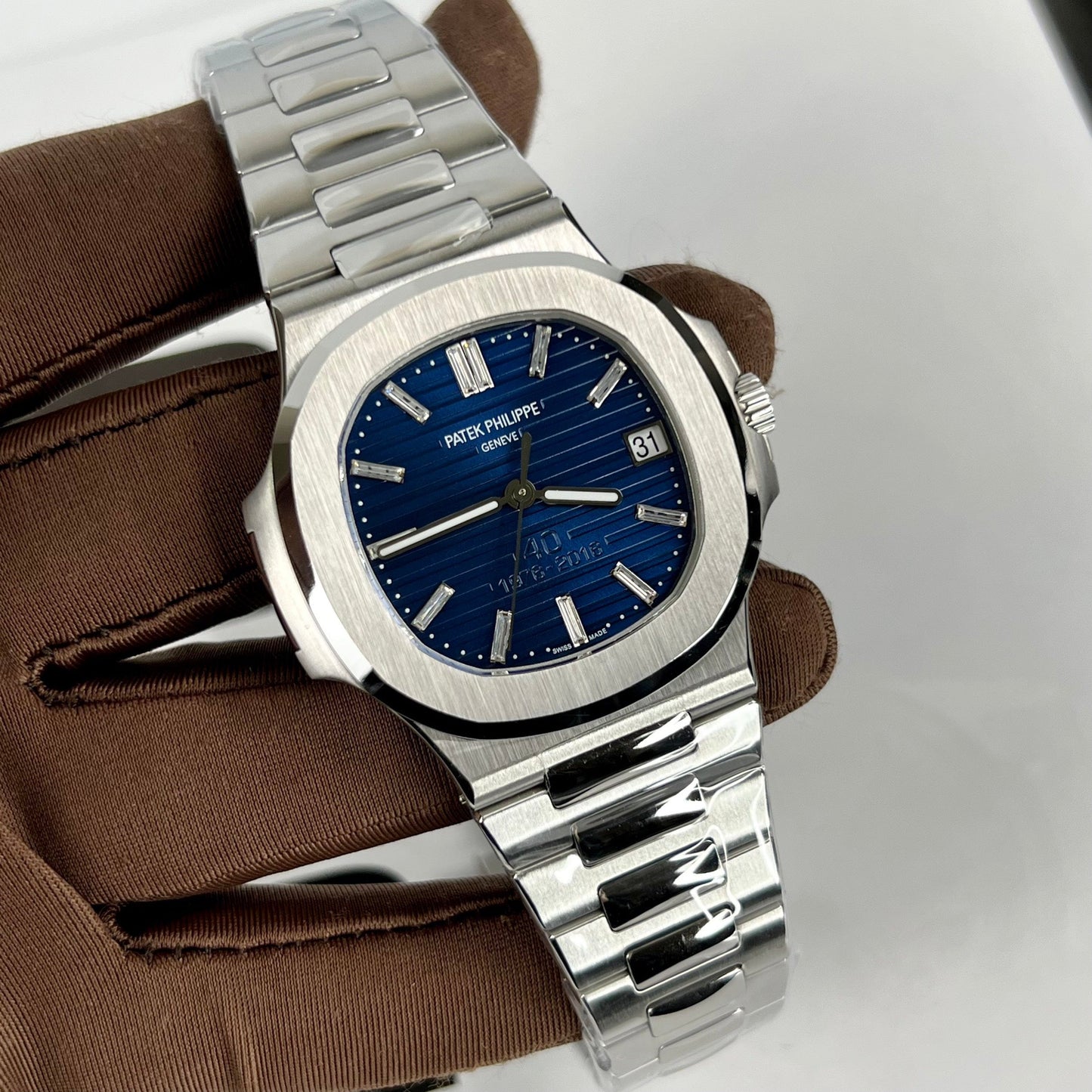 Patek Philippe Nautilus 5711/1P 40TH Anniversary 3K Fabbrica 1:1 edizione melhor Swiss ETA324