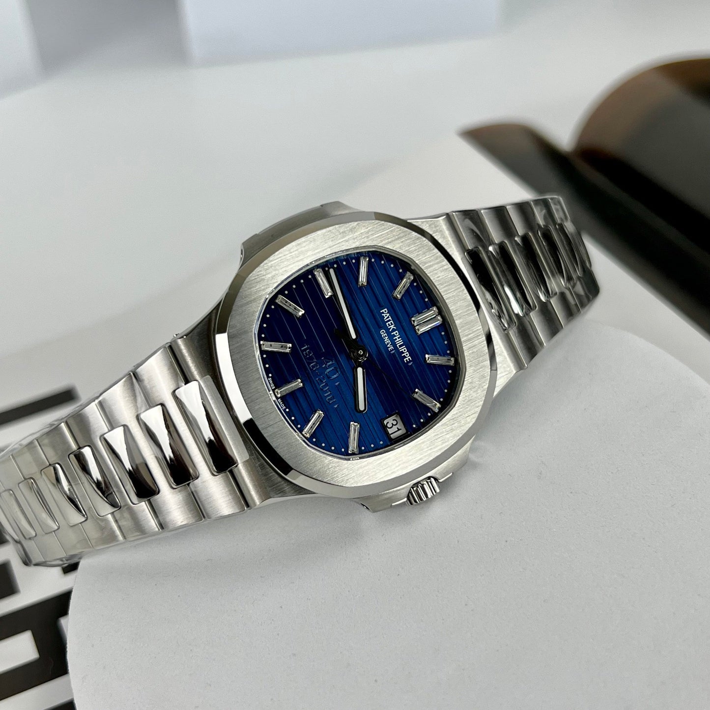 Patek Philippe Nautilus 5711/1P 40TH Anniversary 3K Fabbrica 1:1 edizione melhor Swiss ETA324