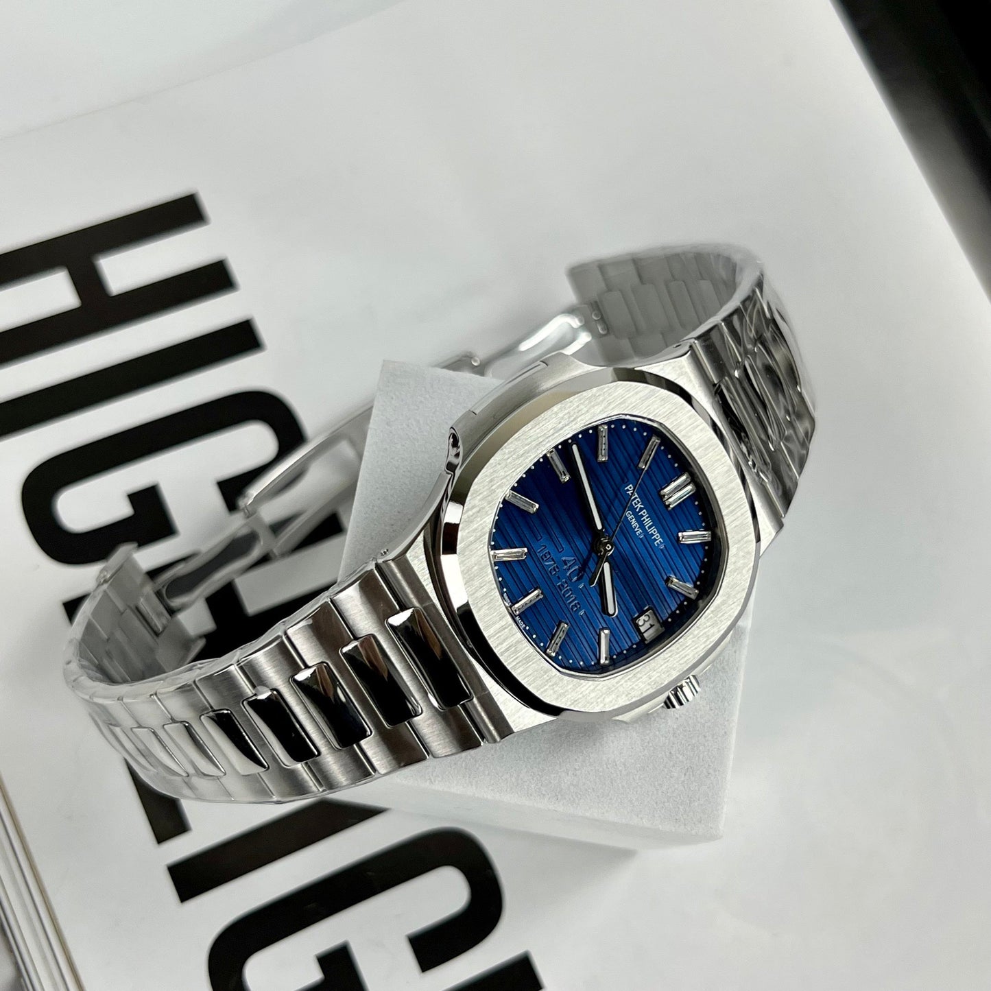 Patek Philippe Nautilus 5711/1P 40TH Anniversary 3K Fabbrica 1:1 edizione melhor Swiss ETA324