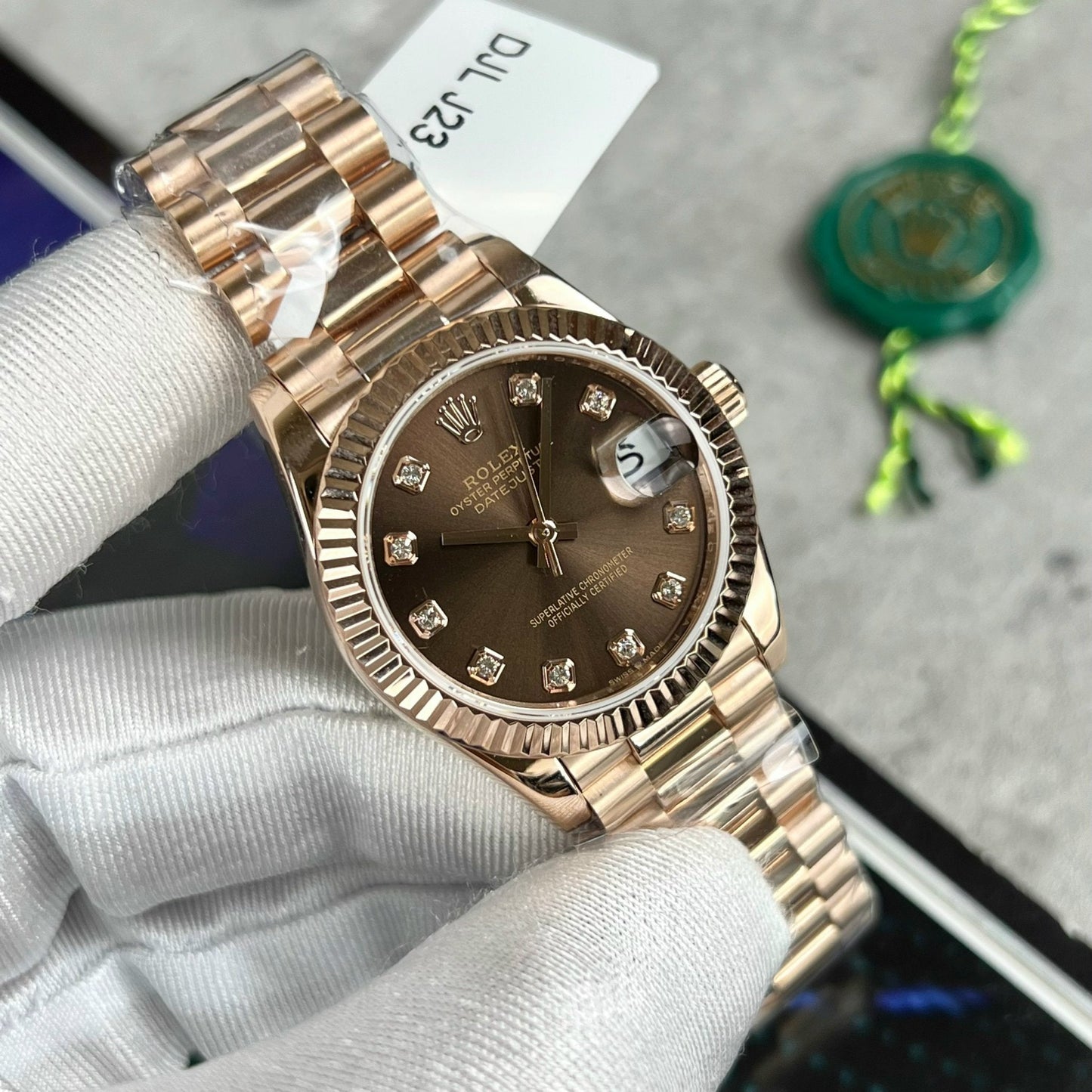 Rolex Datejust 31 278275 wrapped 18k rose gold  1:1 best edition EU replica watch