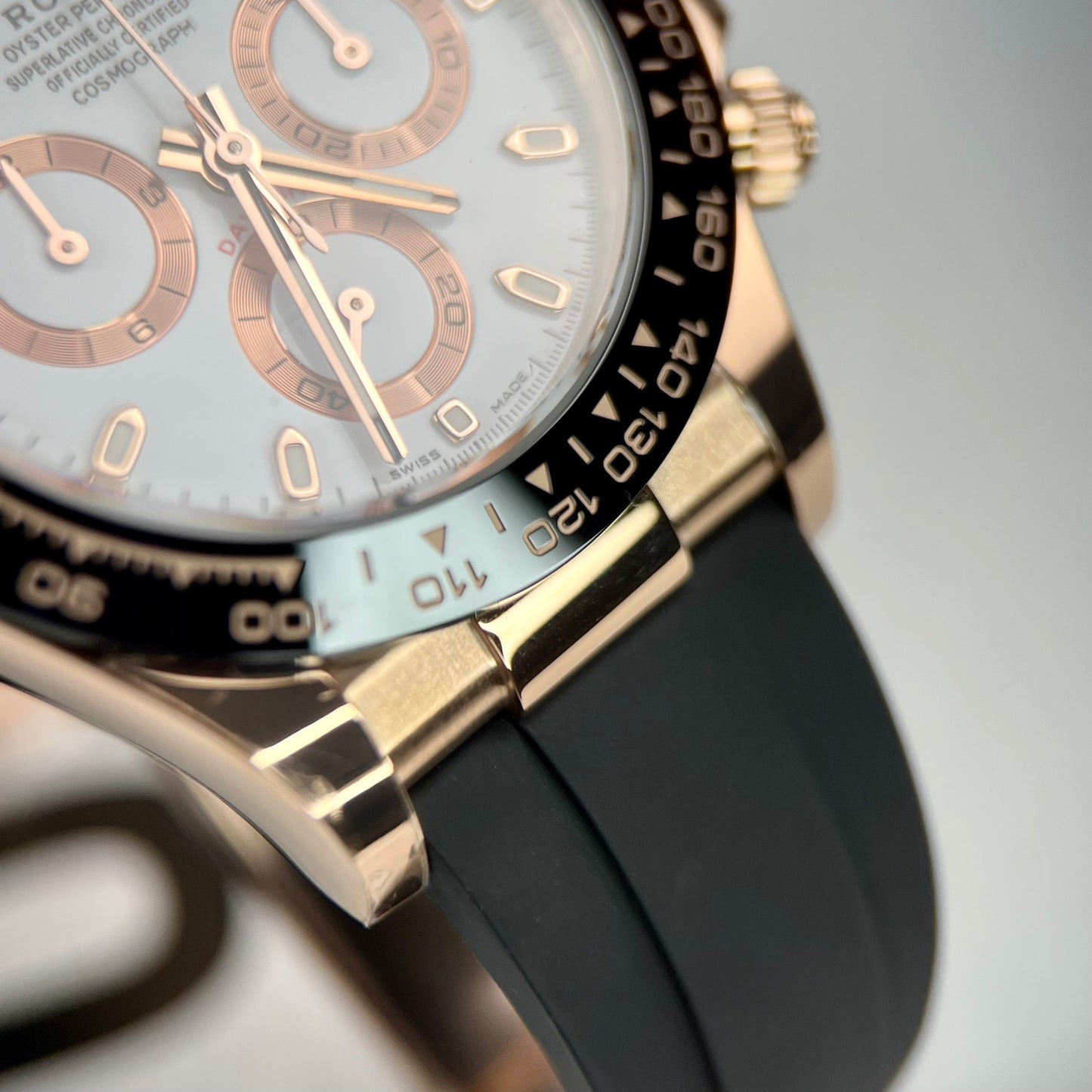 Rolex Daytona M116505-0010 1:1 edição melhor BT Fabbrica Rosa Oro Gomma cinturino