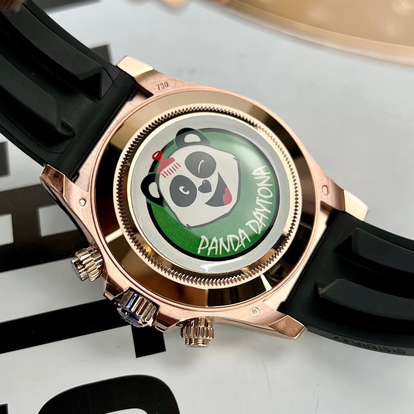 Rolex Daytona M116505-0010 1:1 edição melhor BT Fabbrica Rosa Oro Gomma cinturino