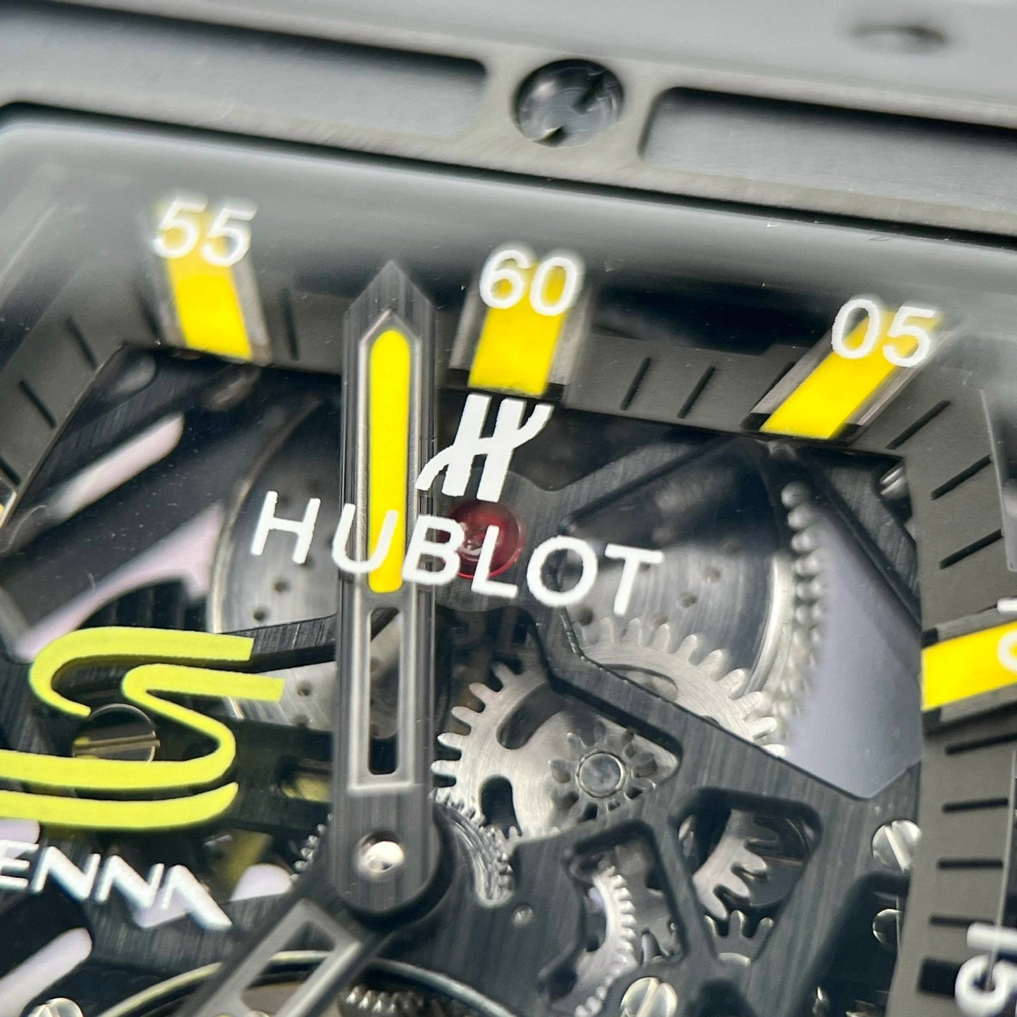 Réplica del Hublot Masterpiece Tourbillon 906.ND.0129.VR.AES12 1:1 Best Edition PVD negro Swiss HUB 9006