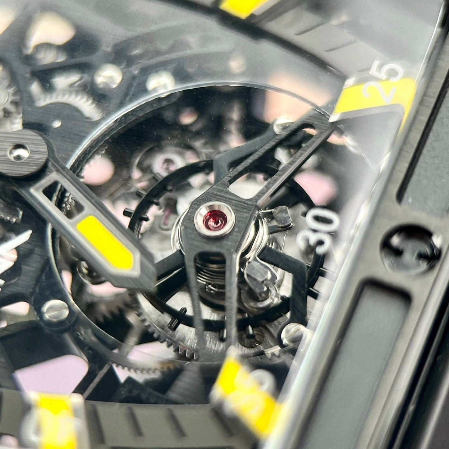 Réplica del Hublot Masterpiece Tourbillon 906.ND.0129.VR.AES12 1:1 Best Edition PVD negro Swiss HUB 9006