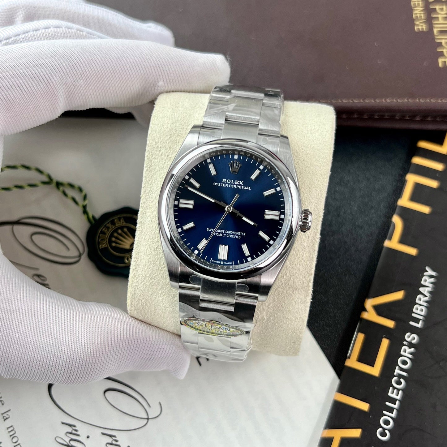 Rolex Oyster Perpetual M126000-0003 36MM 1:1 edizione migliore Clean Fabbrica quadrante blu