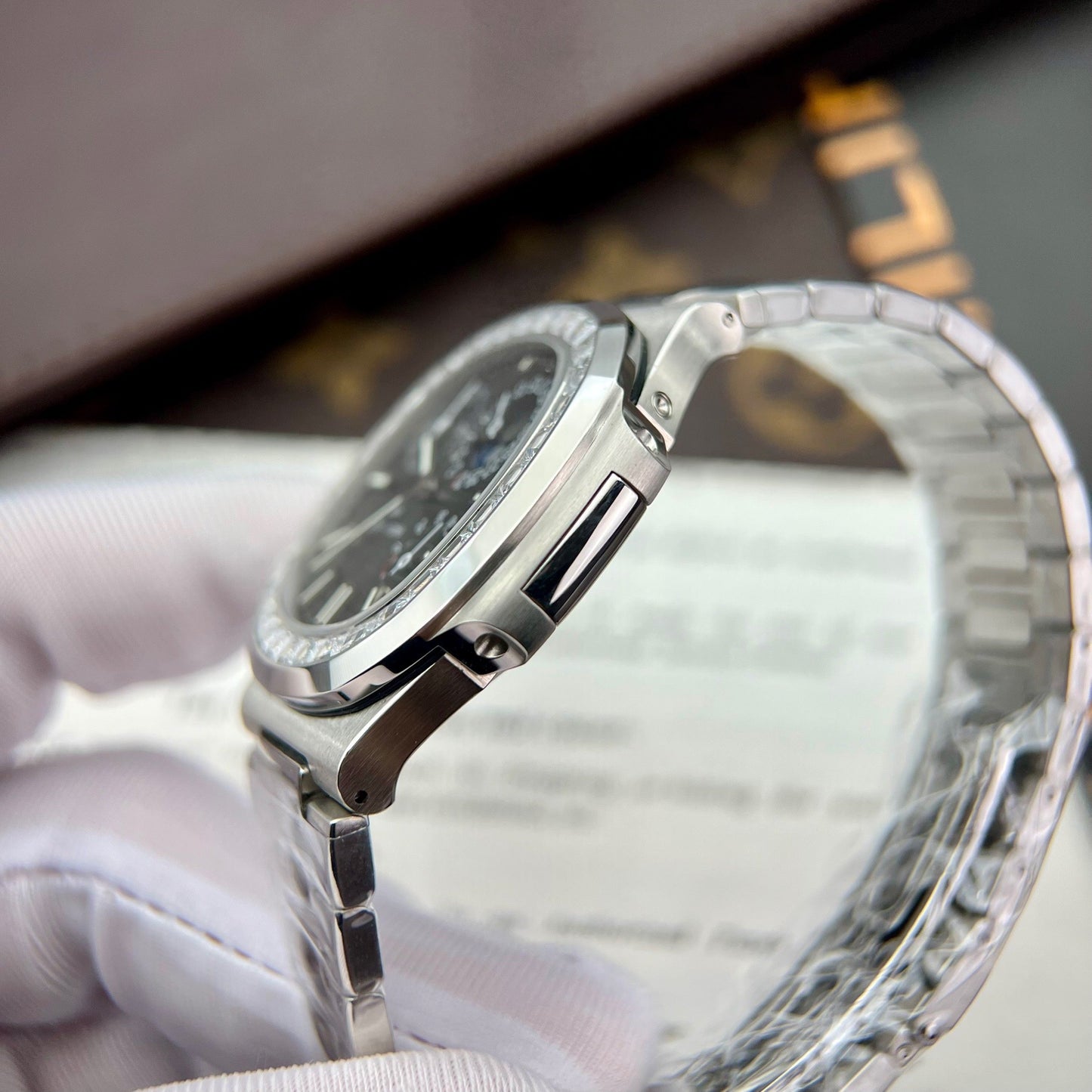 Patek Philippe Nautilus 5712GR 1:1 edizione migliore GR Fabbrica Grigio quadrante