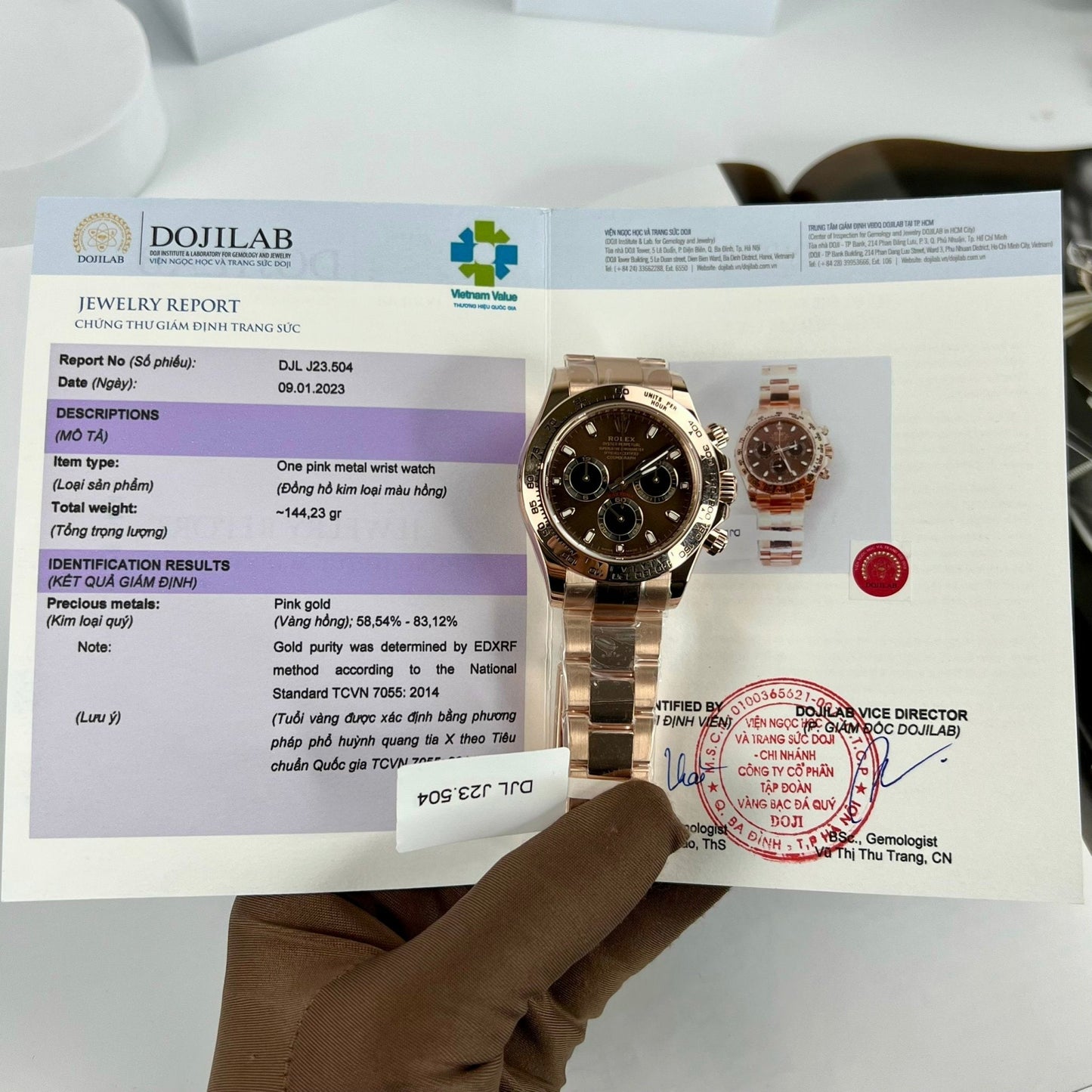 Rolex Cosmograph Daytona 116505 Chocolate quadrante 1:1 edizione migliore BTF 18k Rosa Oro