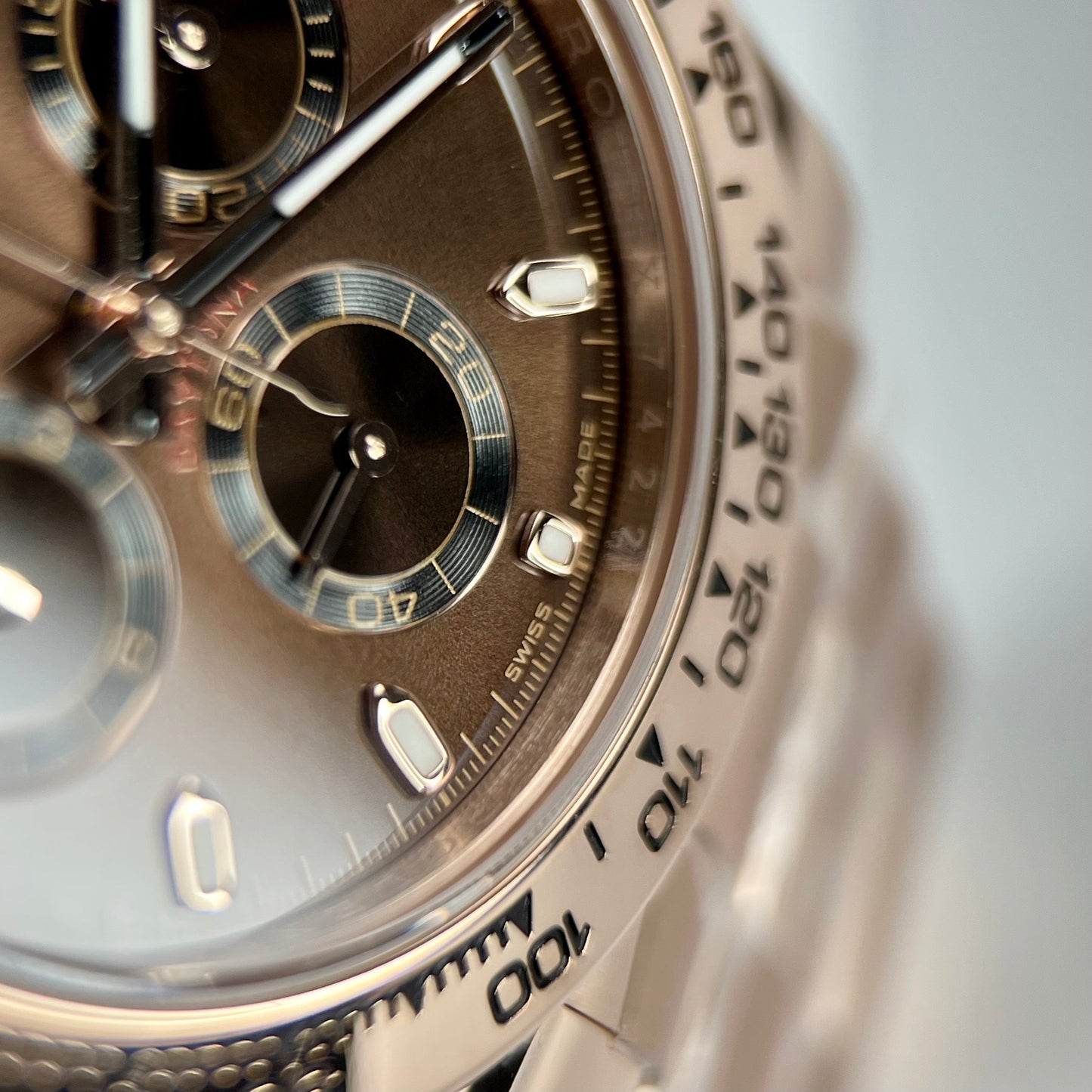 Rolex Cosmograph Daytona 116505 Chocolate quadrante 1:1 edizione migliore BTF 18k Rosa Oro