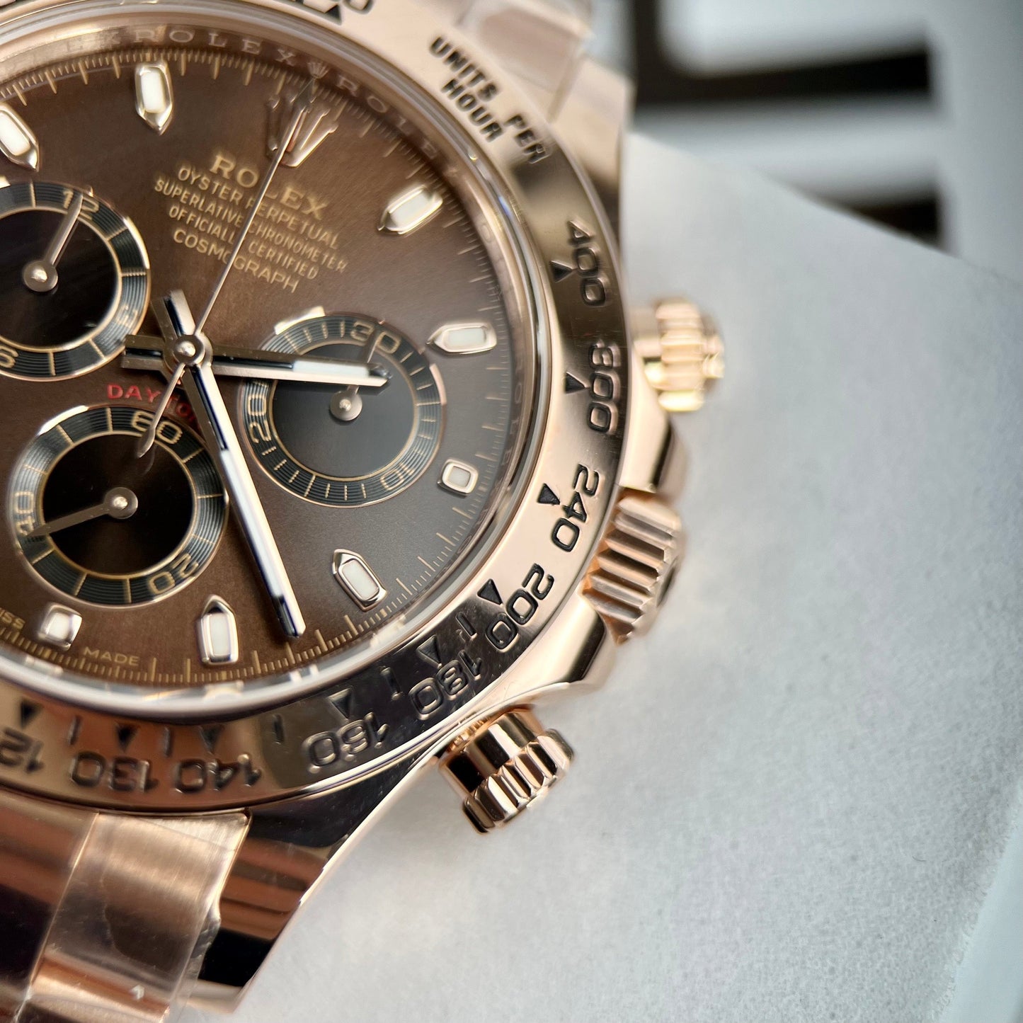 Rolex Cosmograph Daytona 116505 Chocolate quadrante 1:1 edizione migliore BTF 18k Rosa Oro