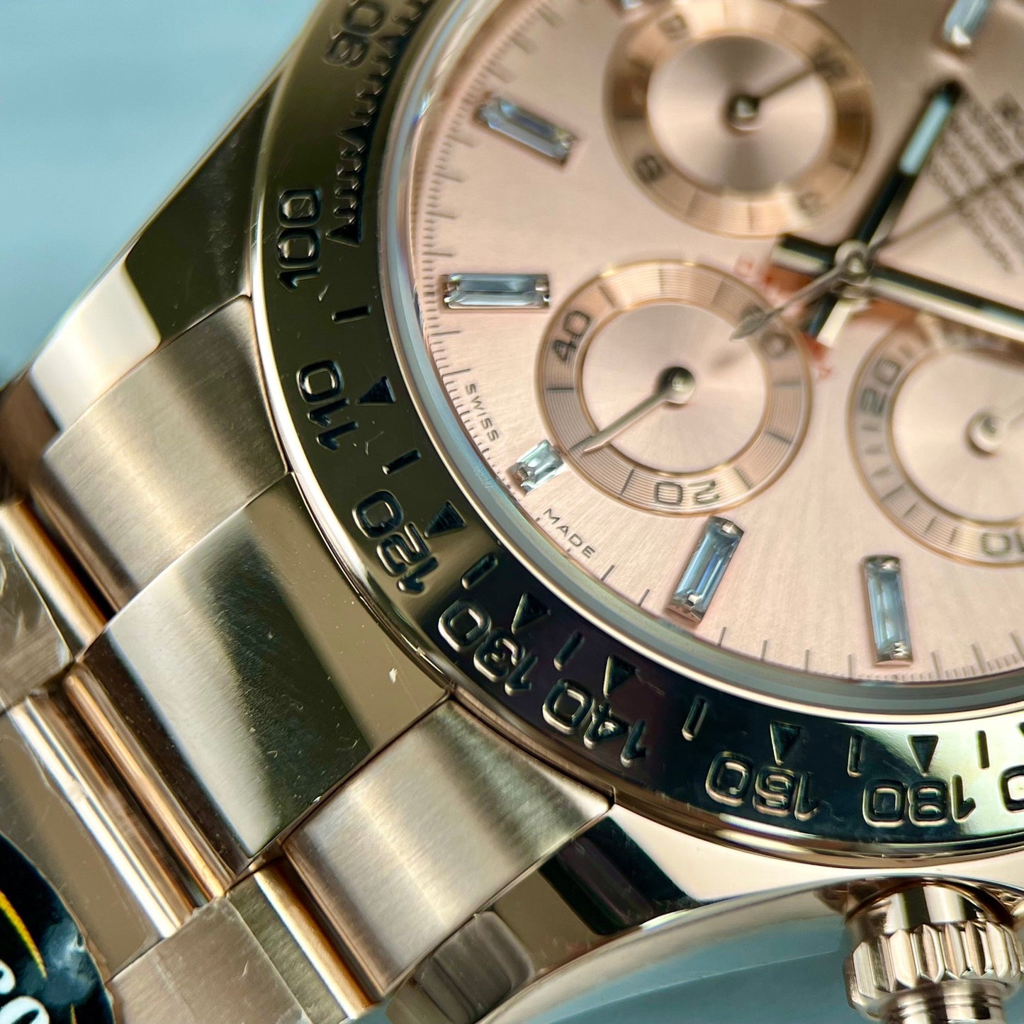 replica Rolex Cosmograph Daytona 40mm Everose Oro 116505 1:1 edizione migliore BTF
