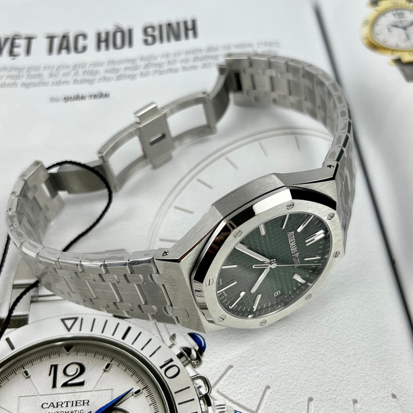 Audemars Piguet Royal Oak 15510ST.OO.1320ST.04 1:1 Best Edition ZF Fabbrica Green Dial Newest Version