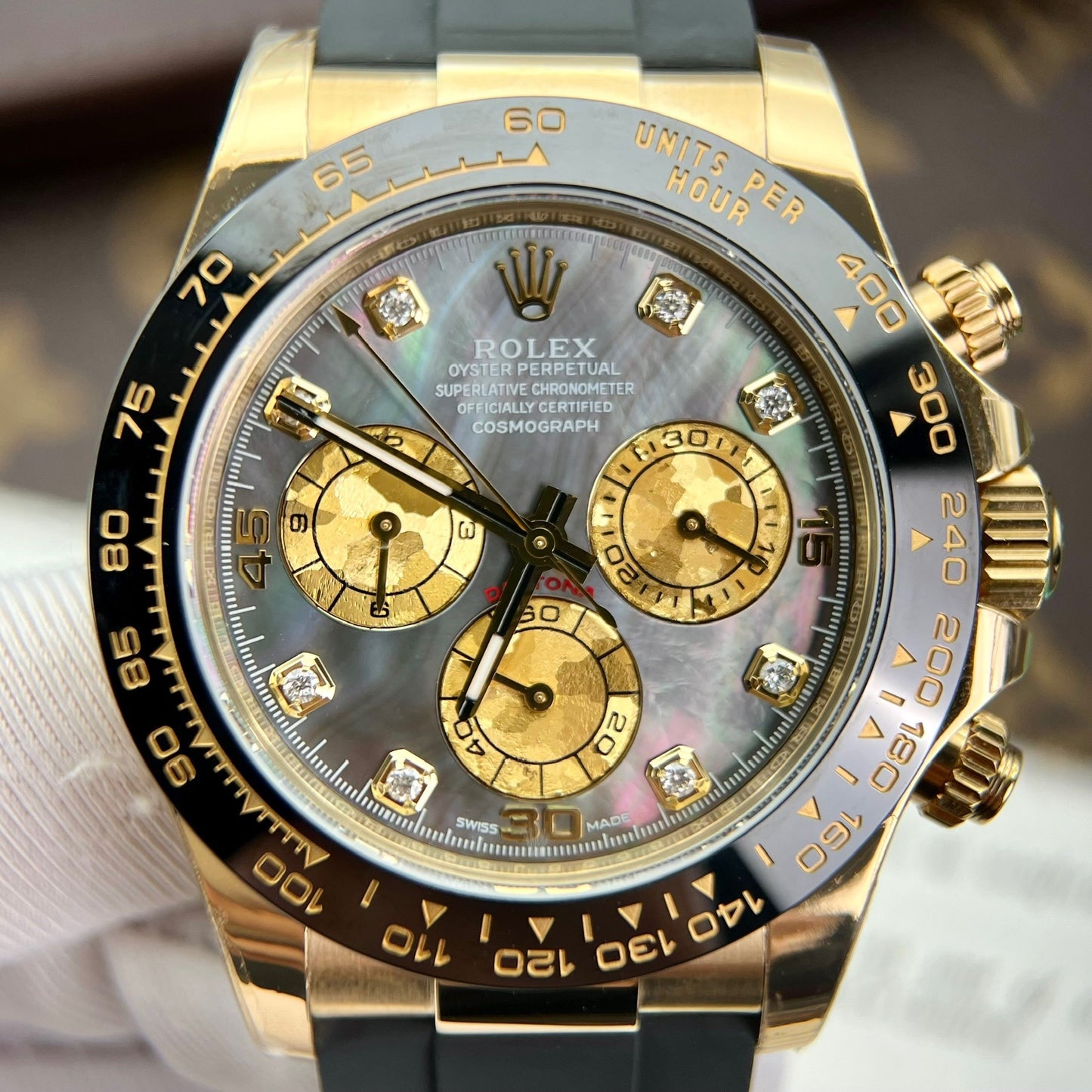 Rolex Daytona 116518 Mother of Pearl Nero 1:1 best editon BT Fabbrica