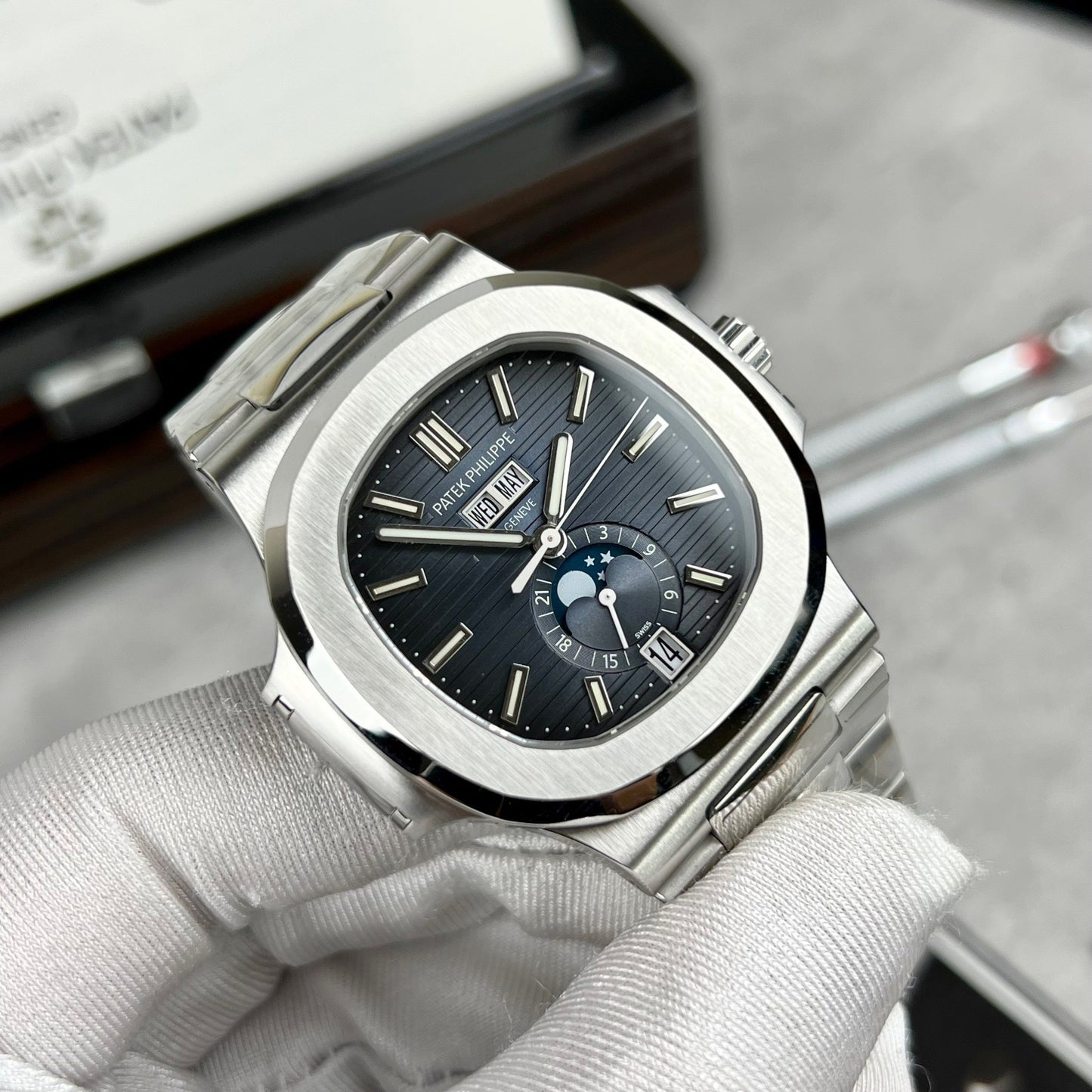 Patek Philippe Nautilus 5726/1A-014 V2 1:1 Best Edition PPF Fabbrica Blue Dial