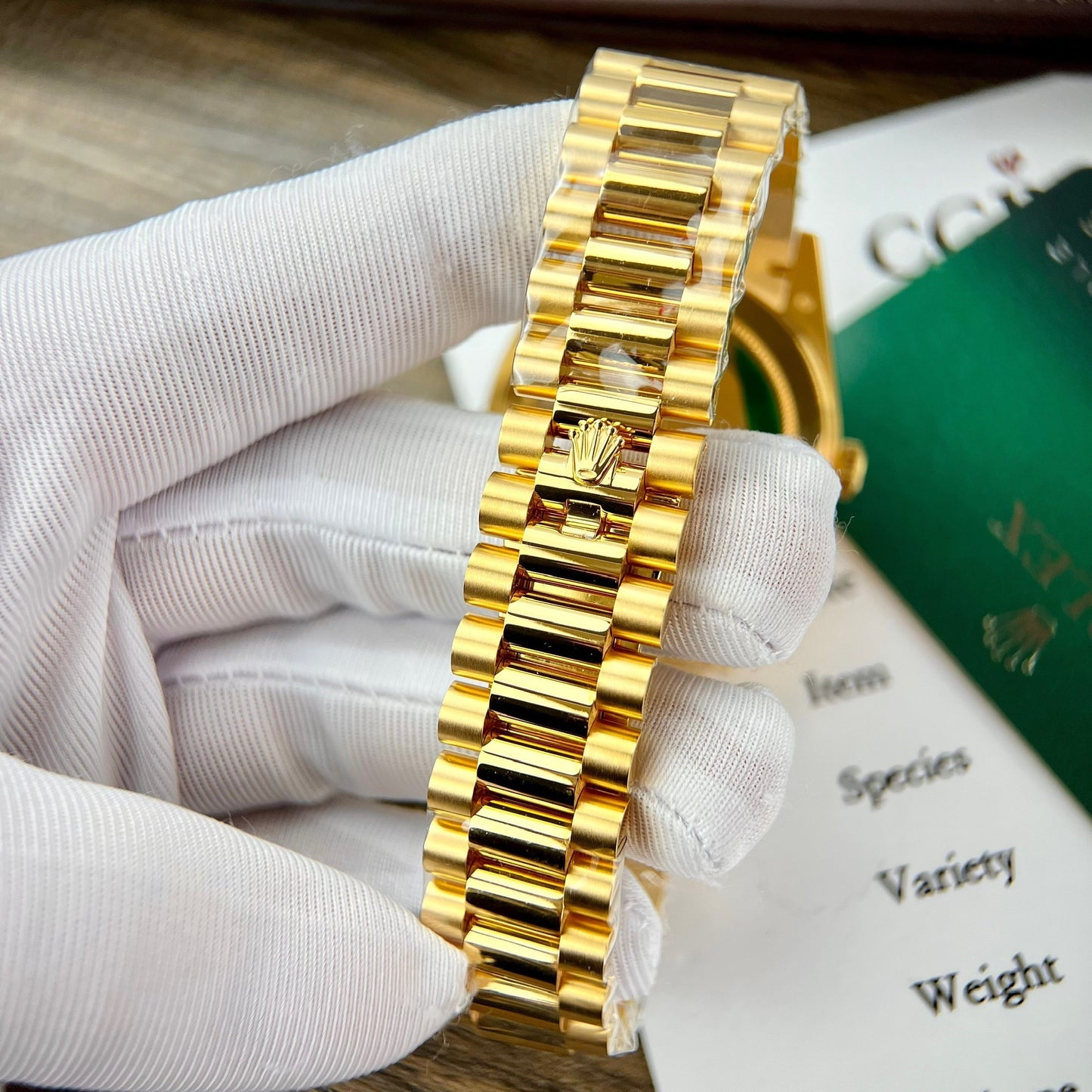 Rolex Day Date 228238 40MM 1:1 edizione migliore 18k Yellow Oro Argento Roman quadrante GM Fabbrica Counterweight Versione