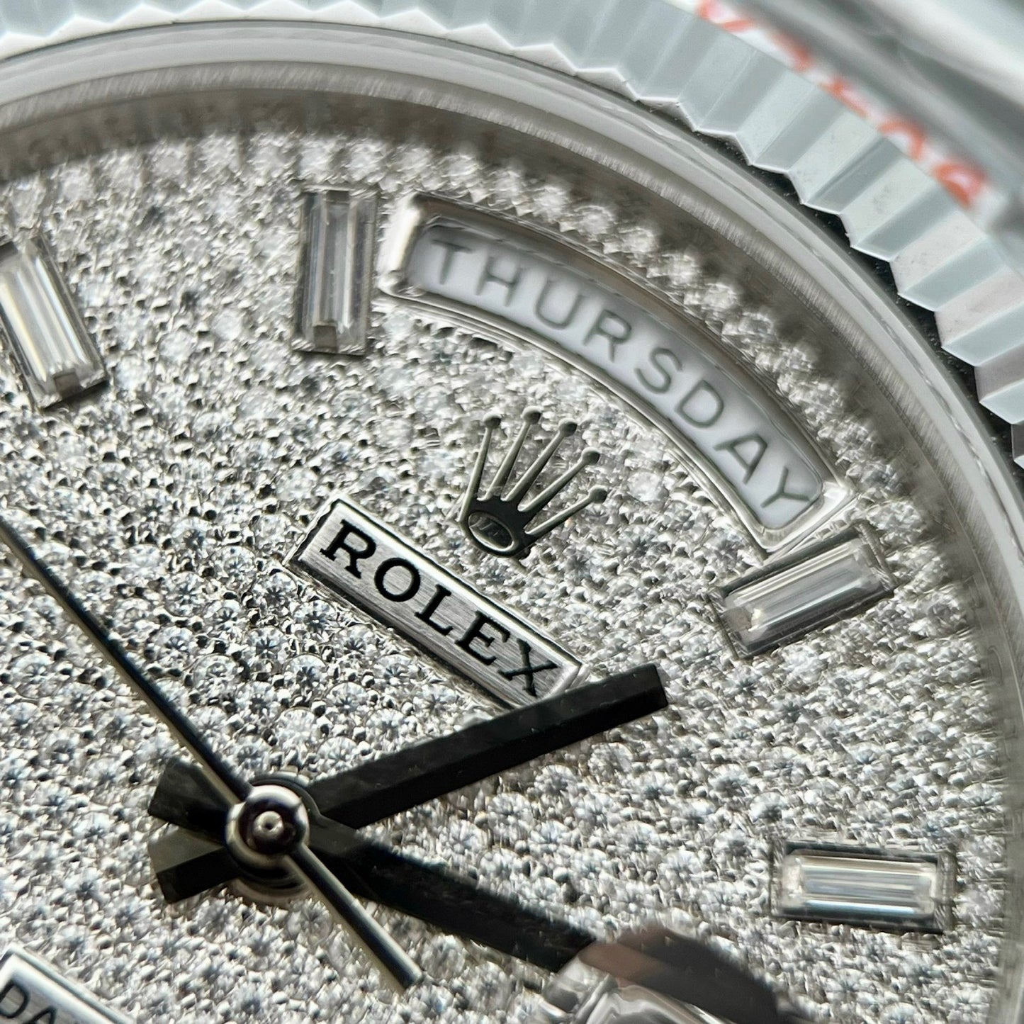 Rolex Day Date 40 228349RBR Pave Diamonds quadrante 1:1 edizione migliore GM Fabbrica V3 Counterweight Versione