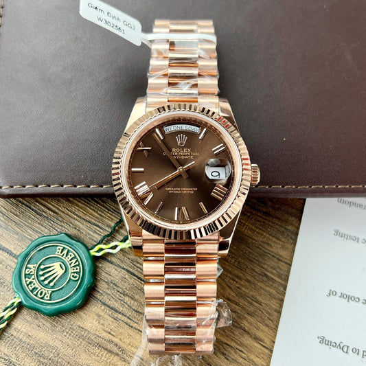 Rolex Day Date President Automatic 228235 18k Rosa Oro filled 175 gram GM V3 Counterweight Versione