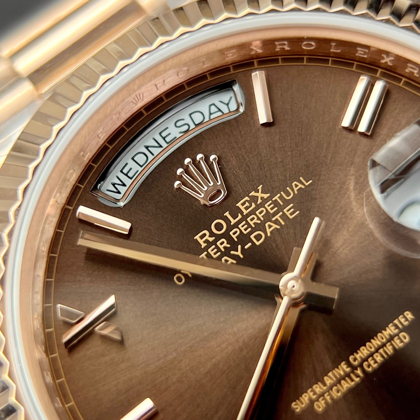 Rolex Day Date President Automatic 228235 18k Rosa Oro filled 175 gram GM V3 Counterweight Versione