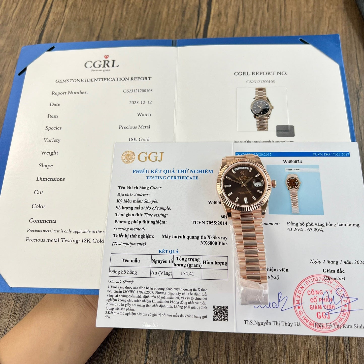 Rolex Day Date M228235-0003 18k Oro plated 1:1 edizione migliore GM Fabbrica V2 Chocolate quadrante Counterweight Versione