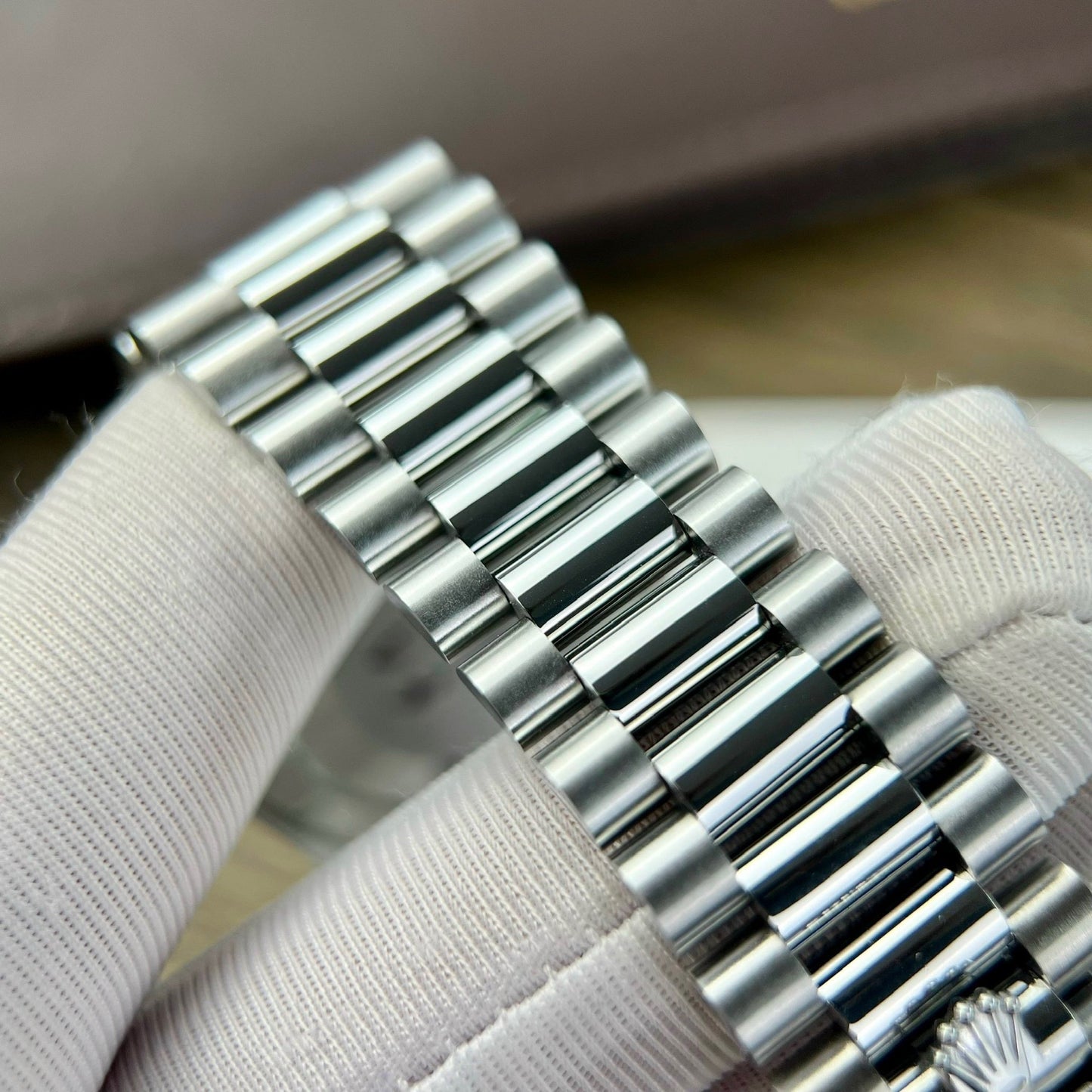 Rolex Day Date 40 - 228206 Arabic quadrante Best 1:1 Edizione GM Fabbrica V3 Moissanite baguetta