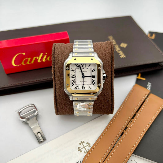 Cartier De Santos W2SA0016 35MM 1:1 edizione migliore BV Fabbrica quadrante bianco newest 2024 Versione