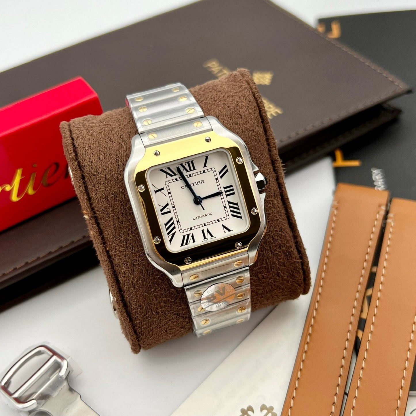 Cartier De Santos W2SA0016 35MM 1:1 edizione migliore BV Fabbrica quadrante bianco newest 2024 Versione