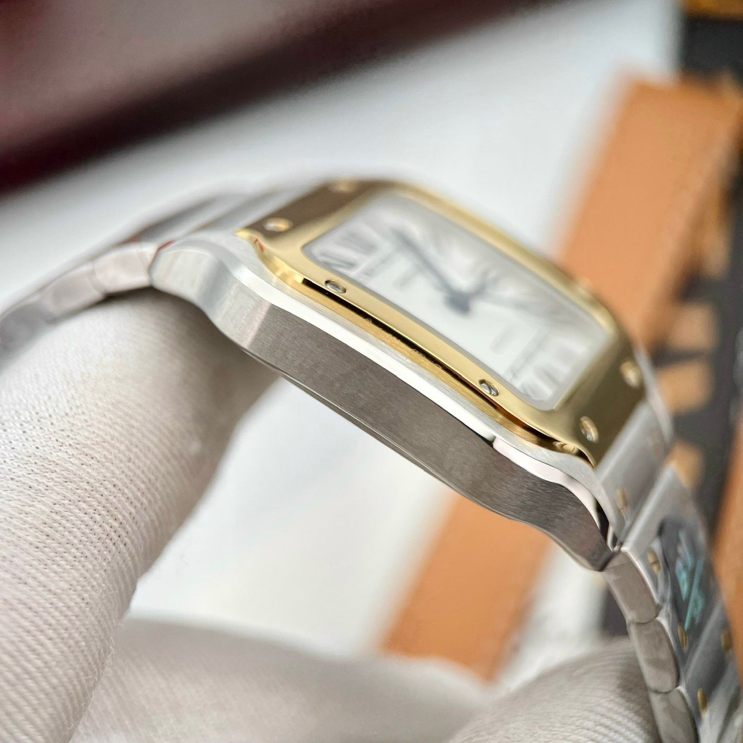 Cartier De Santos W2SA0016 35MM 1:1 edizione migliore BV Fabbrica quadrante bianco newest 2024 Versione