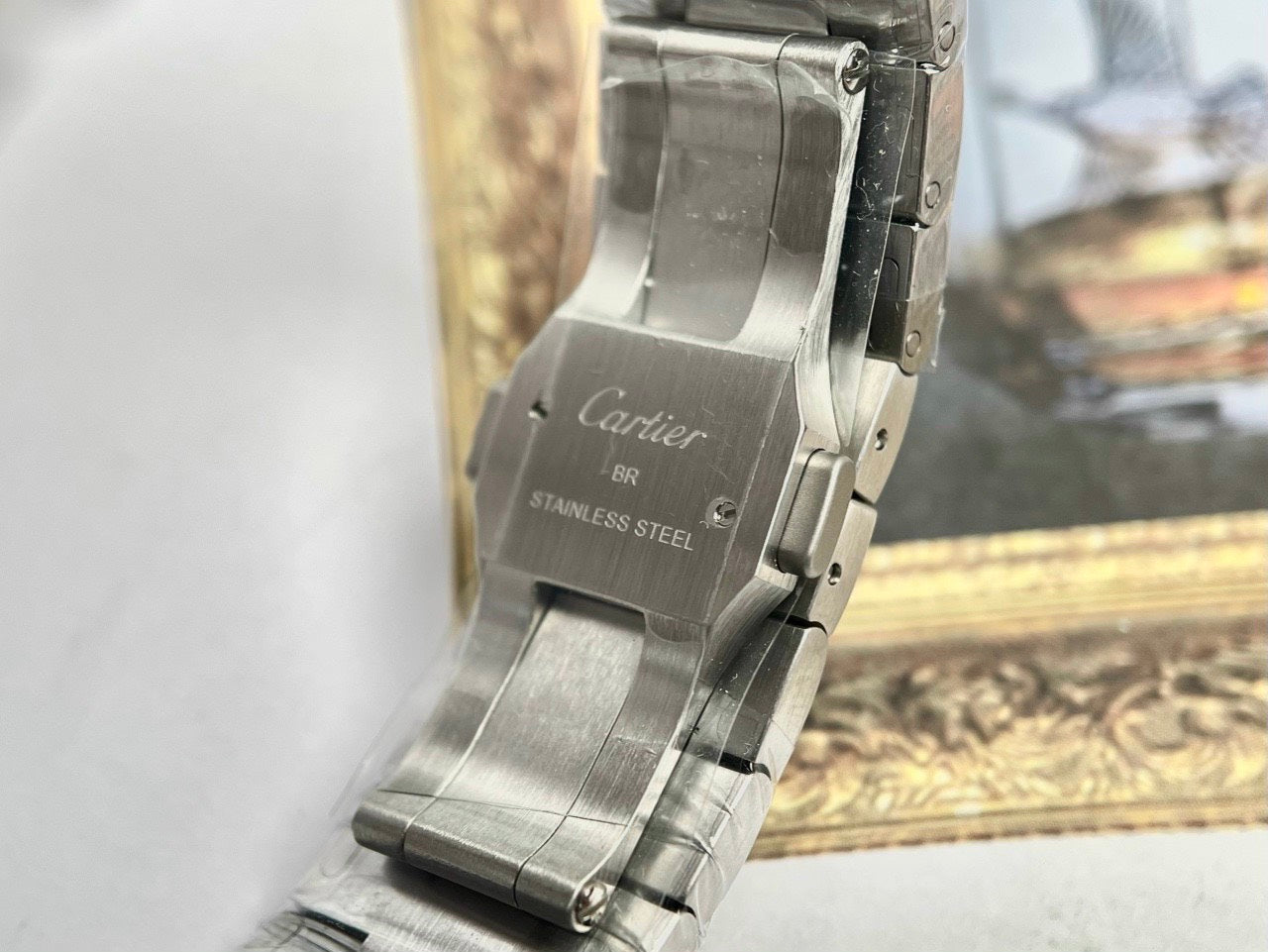 Cartier De Santos WSSA0013 2018 BV Fabbrica 1:1 edizione migliore quadrante blu newest Versione