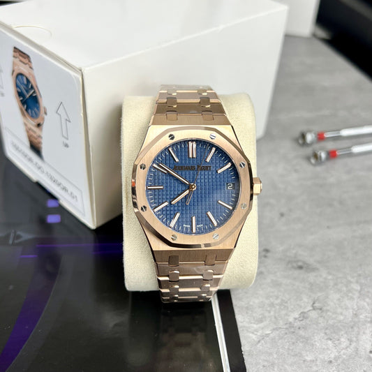 Audemars Piguet Royal Oak 15510 1:1 edizione migliore APS Fabbrica quadrante blu Rosa Oro