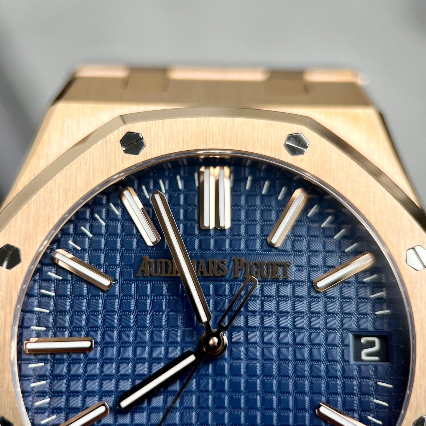 Audemars Piguet Royal Oak 15510 1:1 edizione migliore APS Fabbrica quadrante blu Rosa Oro