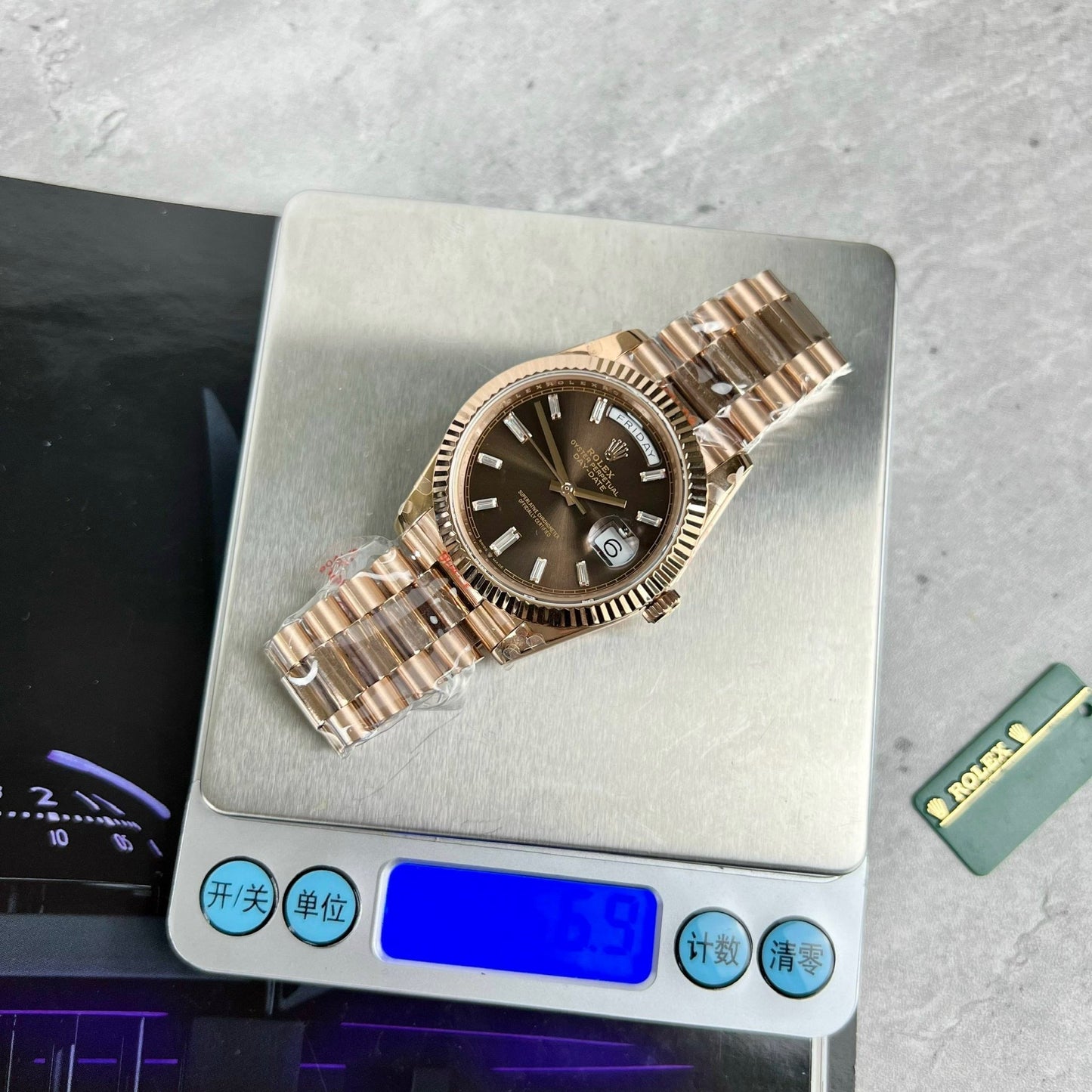 Rolex Day Date M228235-0003 1:1 edizione migliore GM Fabbrica V3 Chocolate quadrante Counterweight Versione