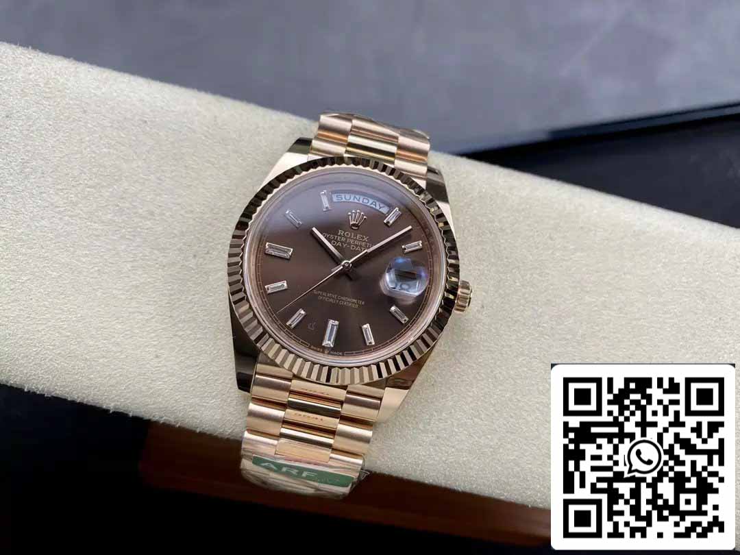 Rolex Day Date 40 M228235-0003 Chocolate quadrante 1:1 edizione migliore AR Fabbrica 3255 movimento