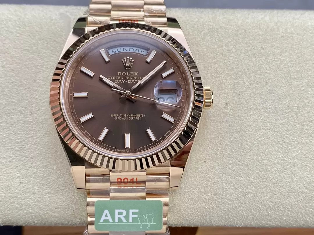 Rolex Day Date 40 M228235-0053 Chocolate quadrante 1:1 edizione migliore AR Fabbrica 3255 movimento