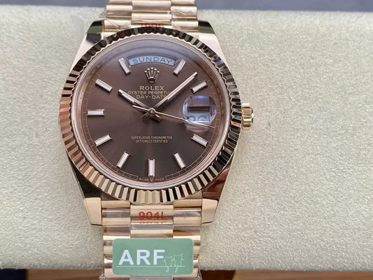 Rolex Day Date 40 M228235-0053 Chocolate quadrante 1:1 edizione migliore AR Fabbrica 3255 movimento