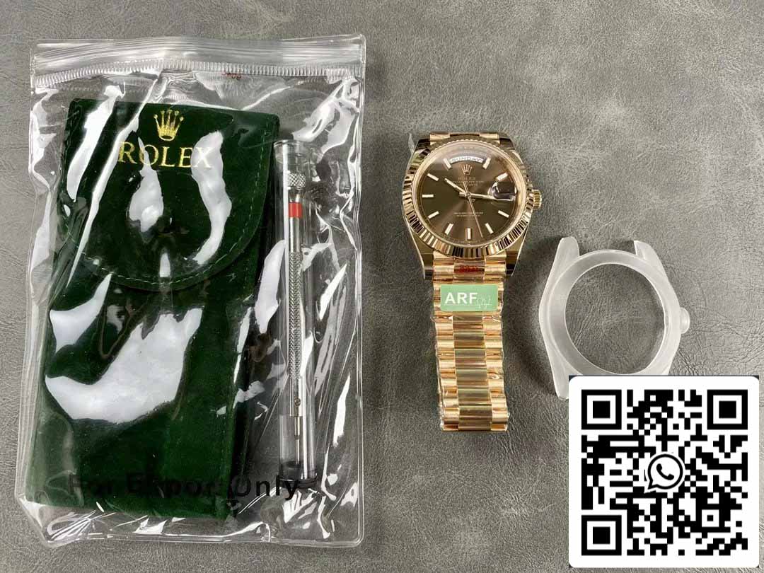 Rolex Day Date 40 M228235-0053 Chocolate quadrante 1:1 edizione migliore AR Fabbrica 3255 movimento