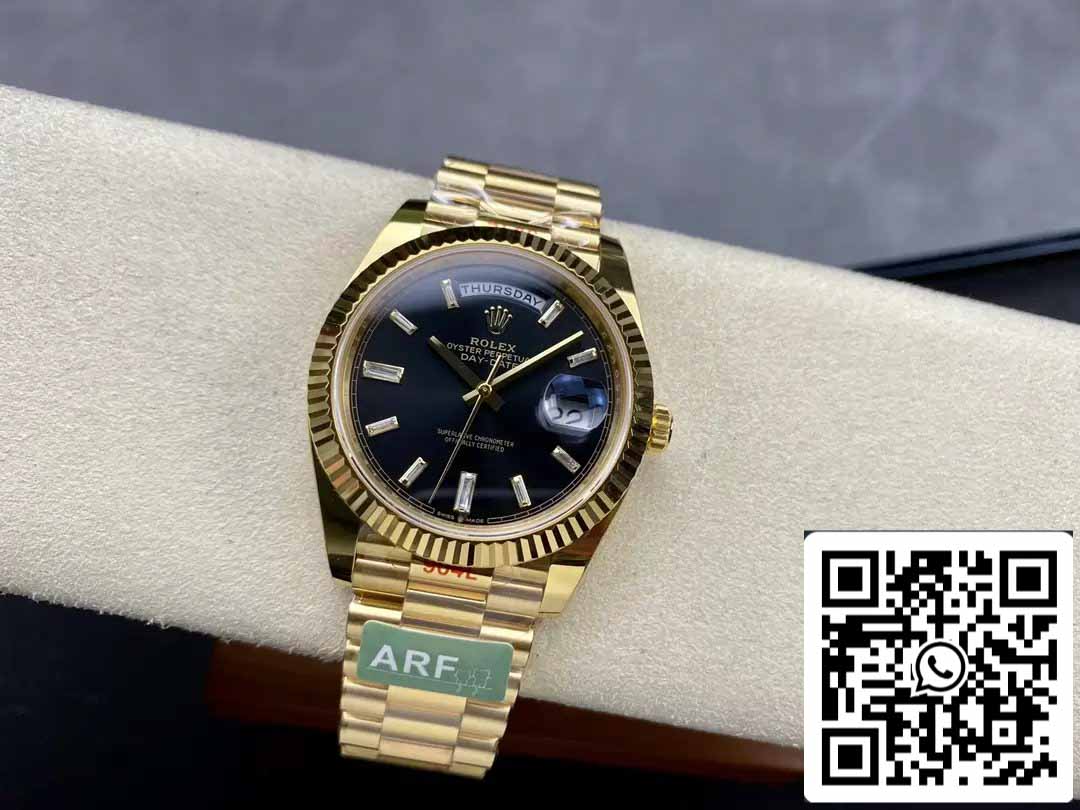Rolex Day Date 40 M228238-0004 quadrante nero 1:1 edizione migliore AR Fabbrica 3255 movimento