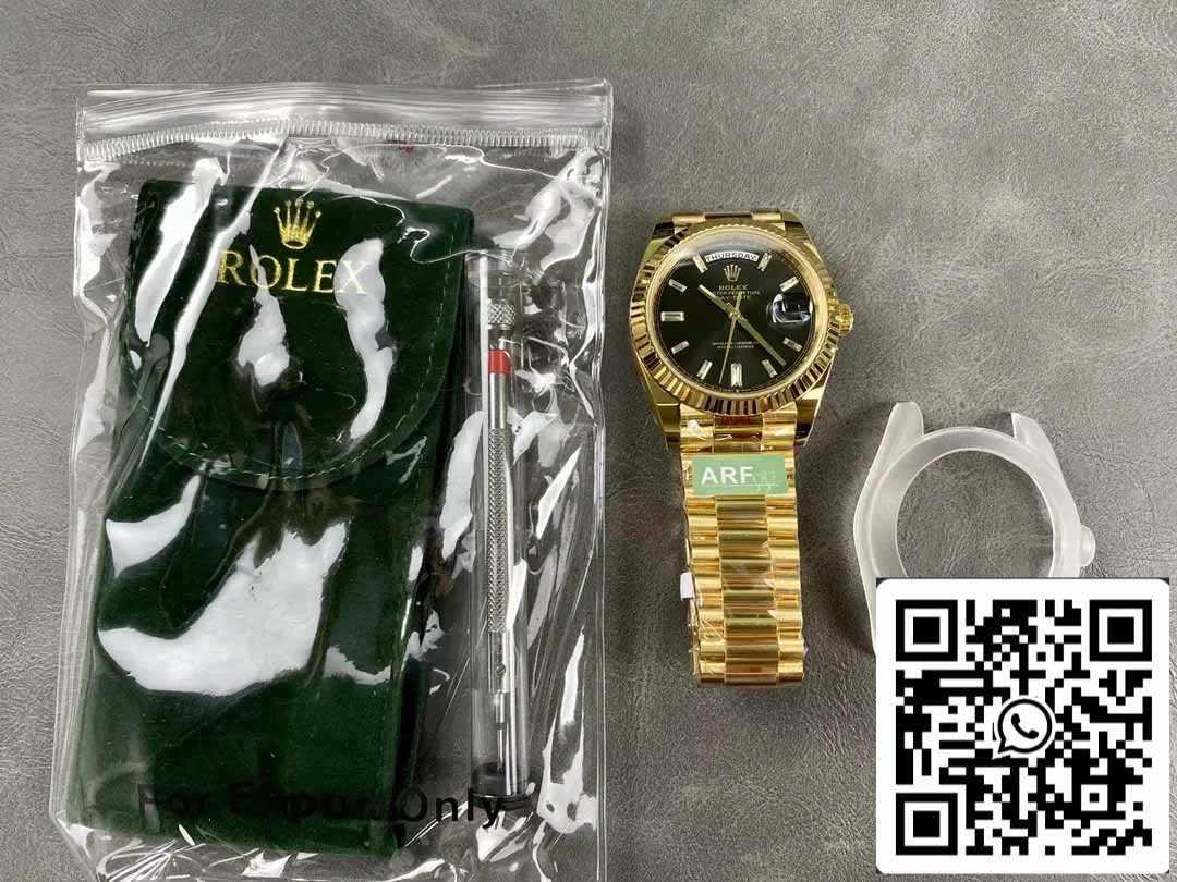 Rolex Day Date 40 M228238-0004 quadrante nero 1:1 edizione migliore AR Fabbrica 3255 movimento