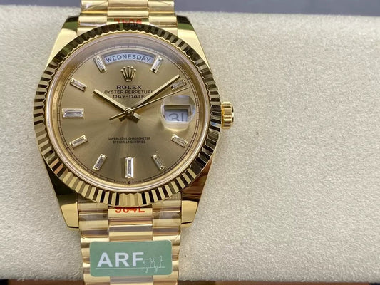 Rolex Day Date 40 M228238-0005 Yellow Oro quadrante 1:1 edizione migliore AR Fabbrica 3255 movimento